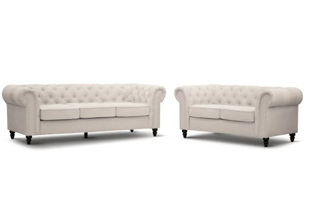 VI Taegon 3 Seater + 2 Seater Sofa Set - Beige