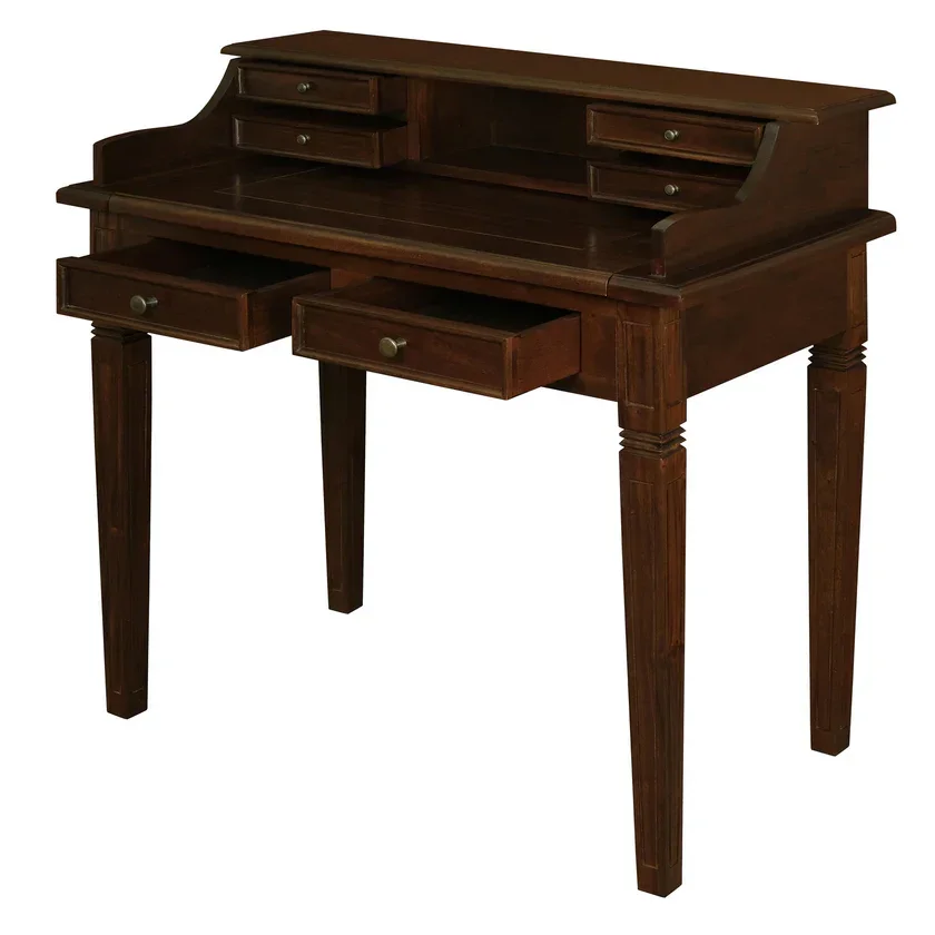 CT Nueva Solid Mahogany Timber 6 Drawer Desk