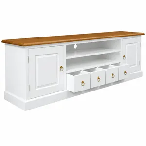 CT Tasmania Solid Timber 2 Door 4 Drawer Entertainment Unit thumbnail 3