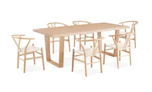 VI Airlie 210cm Rec Dining Table with 6 Dining Chairs Kit thumbnail 2