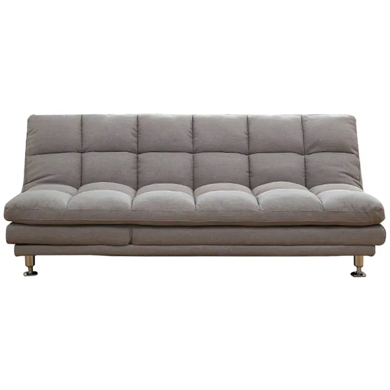 HE Vivin Fabric Upholstered Metal Leg 3 Seater Sofa Bed