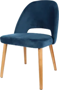 FL Semifreddo Velvet Upholstered Timber Legs Hospitality Chair thumbnail 5