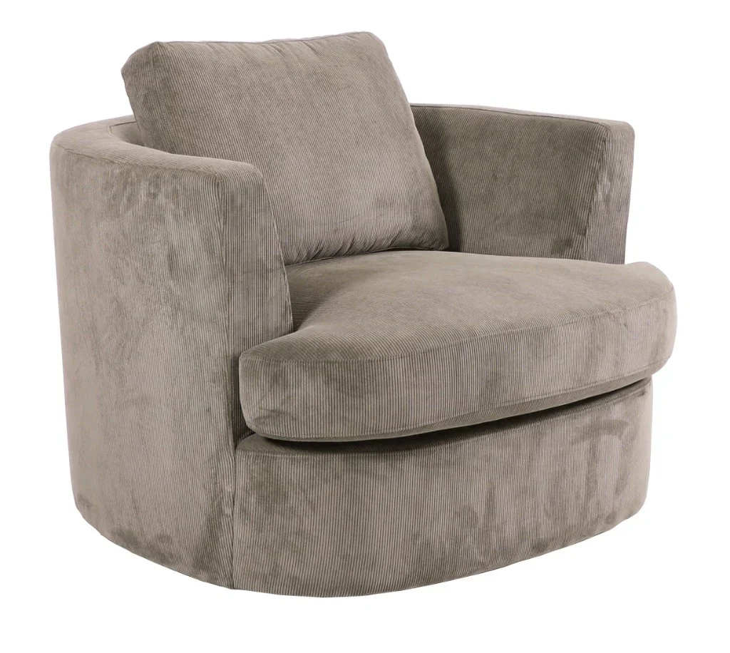 VI Charlotte Fabric Upholstered Swivel Chair