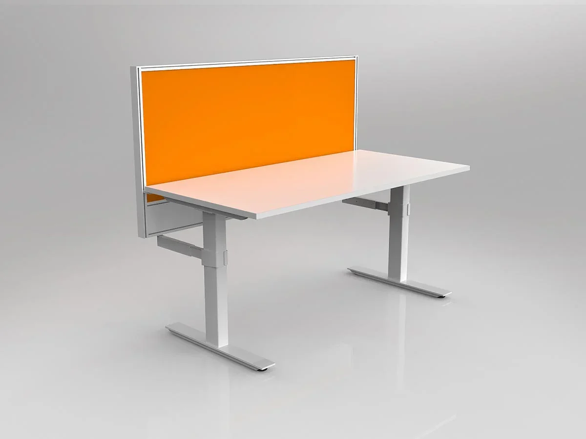 OL Studio50 Deskmount Screens Panel - Breath Fabric with White Frame - 900mm Height thumbnail 13