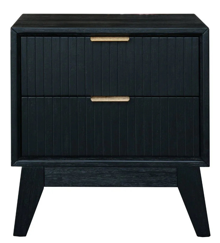 VI Ella Solid Timber 2 Drawer Bedside