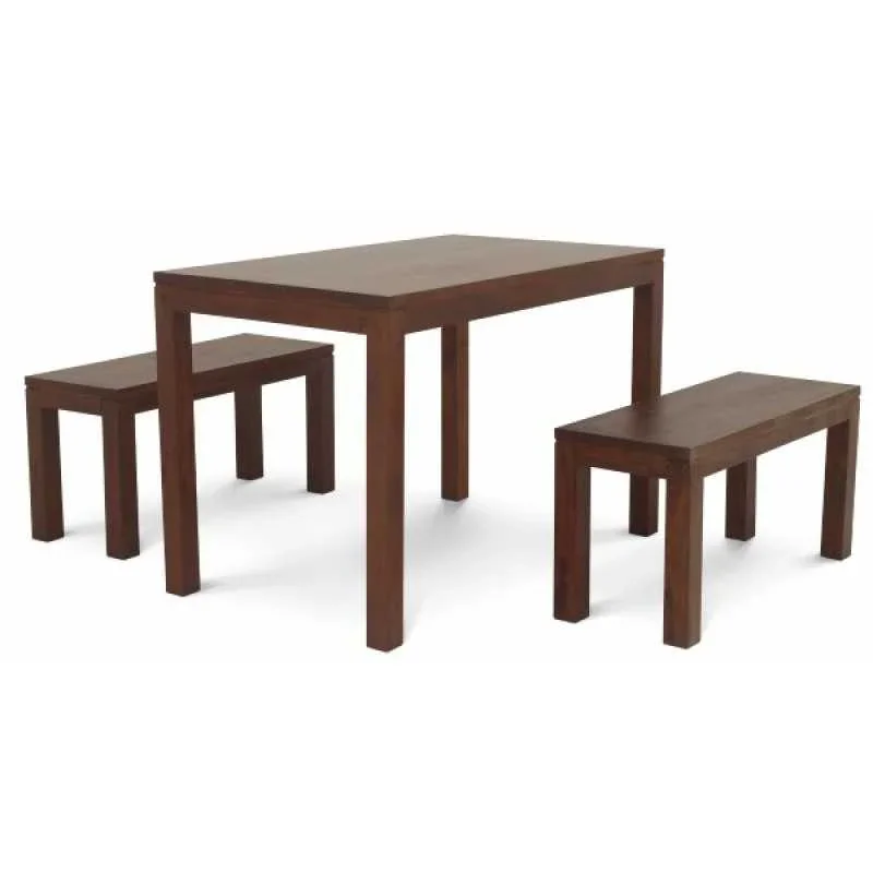 CT Amsterdam Solid Timber 3 Piece Dining Set 120cm