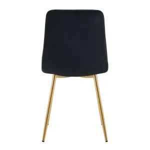 BT Theo 2 Faux Leather Upholstered Metal Leg Dining Chair thumbnail 5