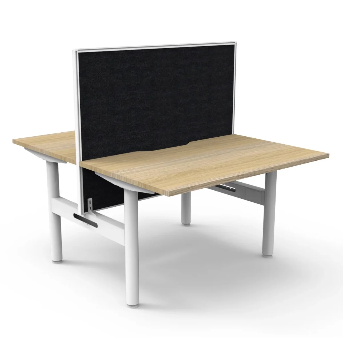 RL Halo Static Back to Back 2 User Workstation with Framed Screen