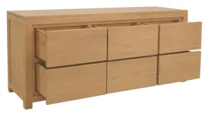 CT Amsterdam Solid Mahogany Timber 6 Drawer Dresser thumbnail 5