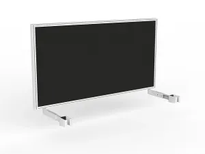 OL Studio Deskmount Screen for Agile Individual Desk – Splice Fabric White Frame thumbnail 10