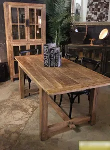 MF Recycled Elm Timber Cabinet with Glass Doors thumbnail 7