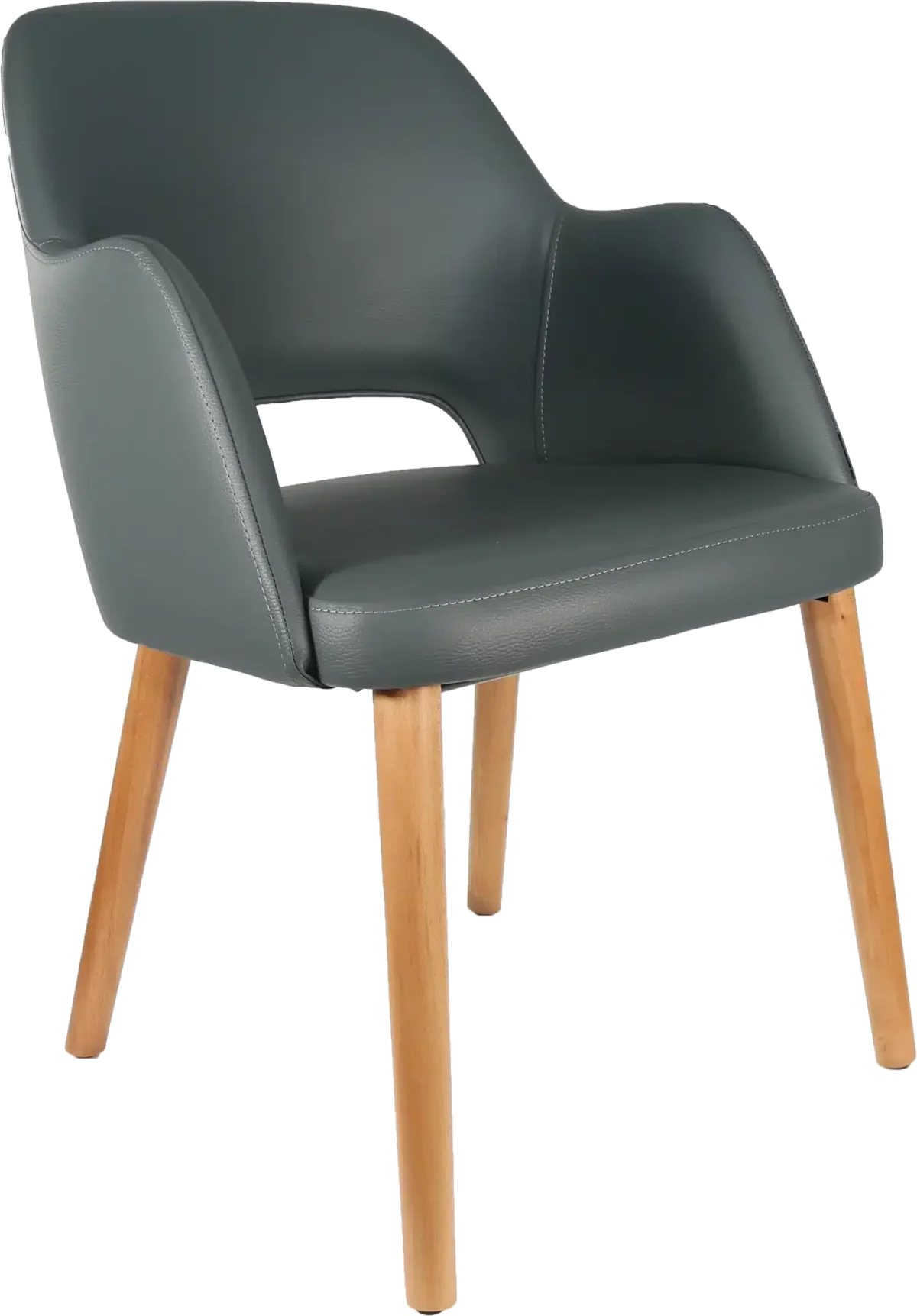 FL Sorbet Vinyl Upholstered Timber Legs Hospitality Chair