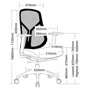 ST Ivory High Meshback Executive Chair thumbnail 5