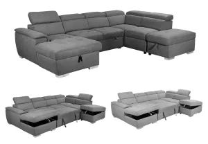 VI Jackson Cnr Mod LHF Chaise with Ott - Storm thumbnail 1
