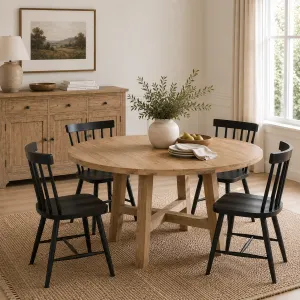 CR Sonoma Solid Timber Round Dining Table thumbnail 2