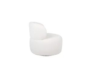 BT Fairbourne Swivel Chair Antique White Boucle Fabric thumbnail 5