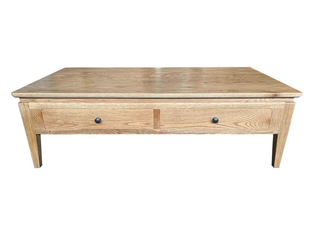 MF Crown Solid Timber 2 Drawer Coffee Table