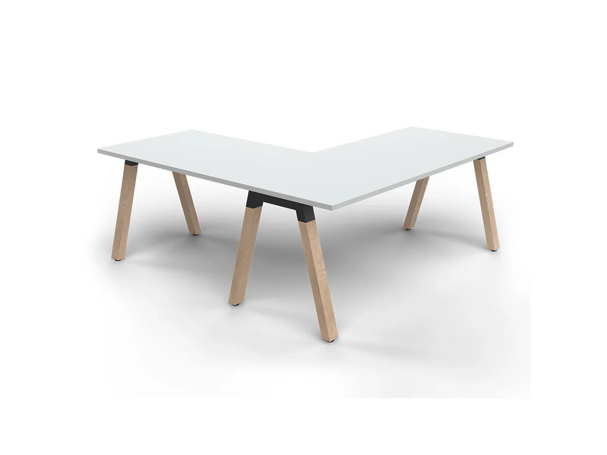 OL Plantation Single Sided Desk with Return