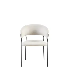 VI Primo Fabric Upholstered Metal Leg Dining Chair thumbnail 2