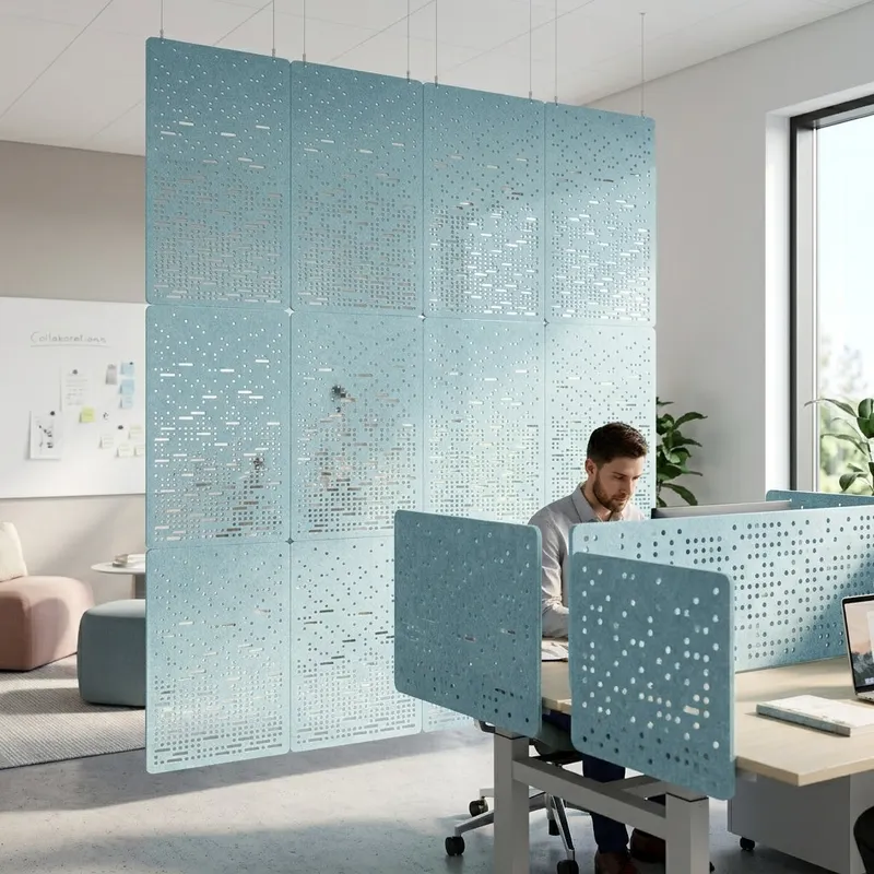RL Pulse Decorative Workplace Divider Hanging Screen