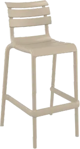 FL Helen Hospitality Stackable Outdoor Barstool thumbnail 5