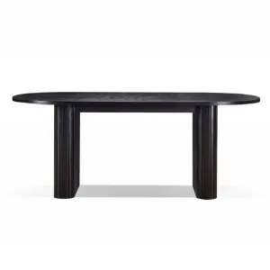 BT Melba 1.8m Dining Table Natural or Black thumbnail 2