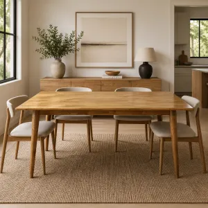 MF Tiffany Solid Timber Scandinavian Style Dining Table thumbnail 3