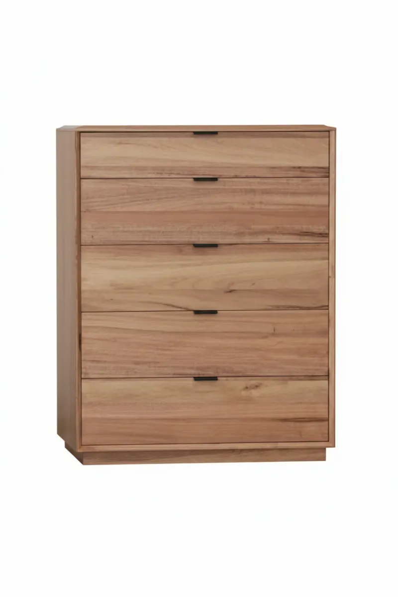 VI Galway Solid Timber 5 Drawer Tallboy