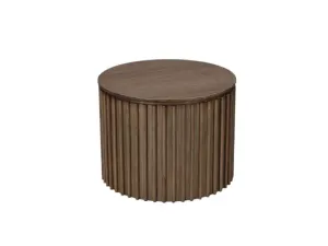 MD Hobart Solid Timber Round Lamp Table thumbnail 1