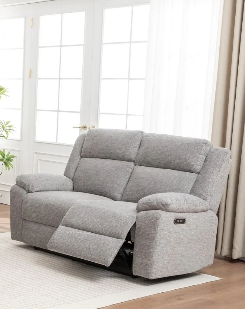 VI Dream Fabric Upholstered 2 Seater Electric Recliner Lounge