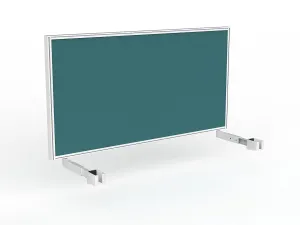 OL Studio Deskmount Screen for Agile Individual Desk – Splice Fabric White Frame thumbnail 13
