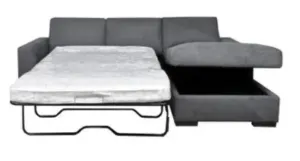 EL Jachal Fabric Upholstered 3 Seater Chaise with Sofa Bed thumbnail 4