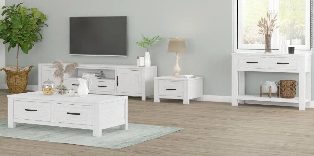 VI Florida Mountain Ash Timber 2 Drawer Coffee Table