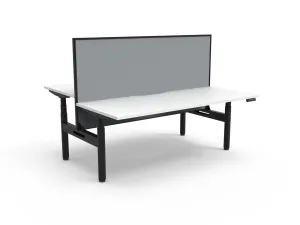 RL Halo Plus Height Adjustable Back to Back 2 User Workstation with SHUSH30 Screen thumbnail 8