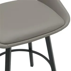 VI District PU Leather Upholstered Metal Base Bar Chair thumbnail 9