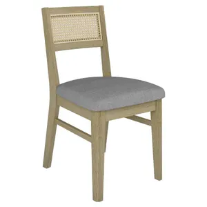 VI Malmo Timber Frame Fabric Seat Dining Chair thumbnail 4