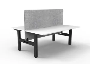 RL Boost Static 2-User Double Sided Workstation with Grey Eco Panel Screen thumbnail 10