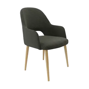 FL Orleans Bourbon Fabric Upholstered Aluminium Legs Hospitality Dining Chair thumbnail 12