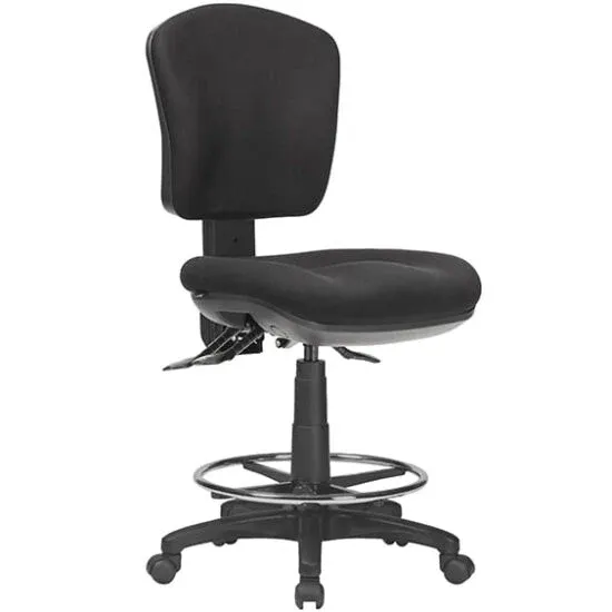 ST Aqua Fabric Upholstered Drafting Chair