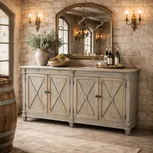 MF Provins Recycled Timber 4 Door Buffet thumbnail 2