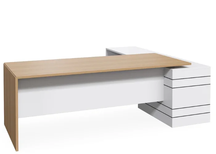 DD Geo Slab End Executive Desk