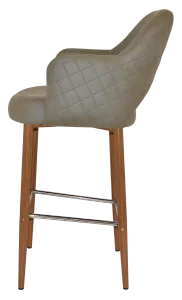 EZ STOOL ALBURY ARM 750 METAL LIGHTOAK thumbnail 8