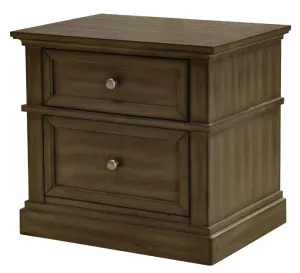 VI Whyalla Solid Timber 2 Drawer Bedside Table thumbnail 2