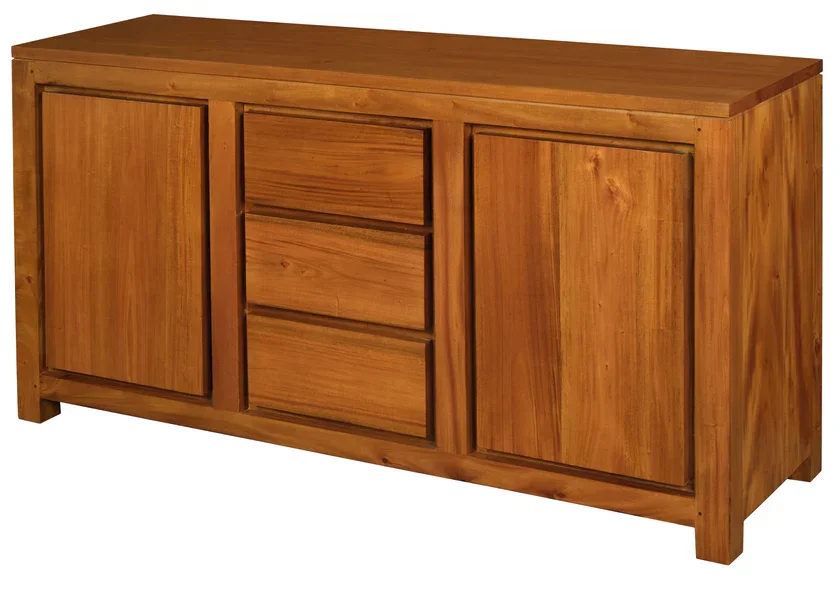 CT Amsterdam Solid Mahogany Timber 2 Door 3 Drawer Buffet