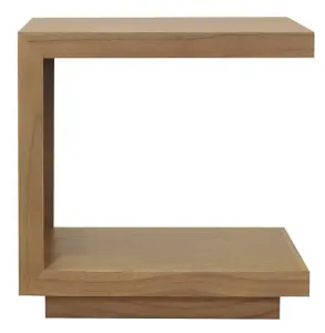 CT Oscar Solid Timber C-Style Lamp Table thumbnail 1