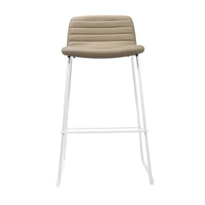 RL Pixel PU Leather Upholstered Sled Base Counter Stool thumbnail 2