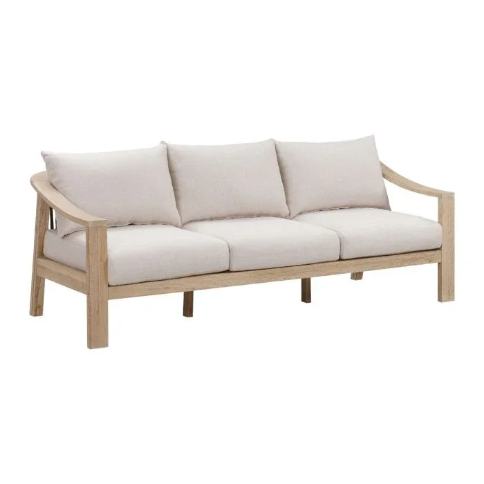 CR Sycamore Solid Timber 4 Piece Outdoor Lounge Set with Cushion thumbnail 7