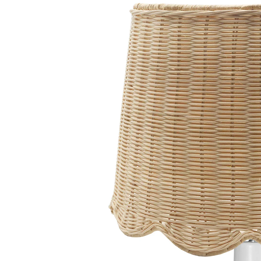 SH Scallop Rattan Shade Lamp (Set 2)