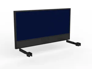 OL Studio Screen with Ducting for Agile Individual Desk – Breath Fabric with Black Frame thumbnail 15