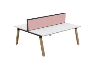 OL Studio50 Deskmount Screens Panel – Splice Fabric with White Frame – 600mm Height thumbnail 2